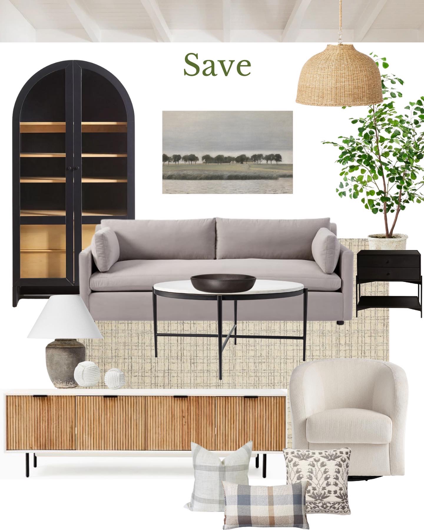 Living Room Design Board